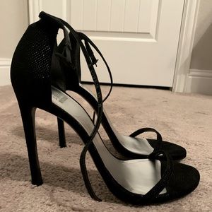Black Stuart Weitzman Nudist Sandals